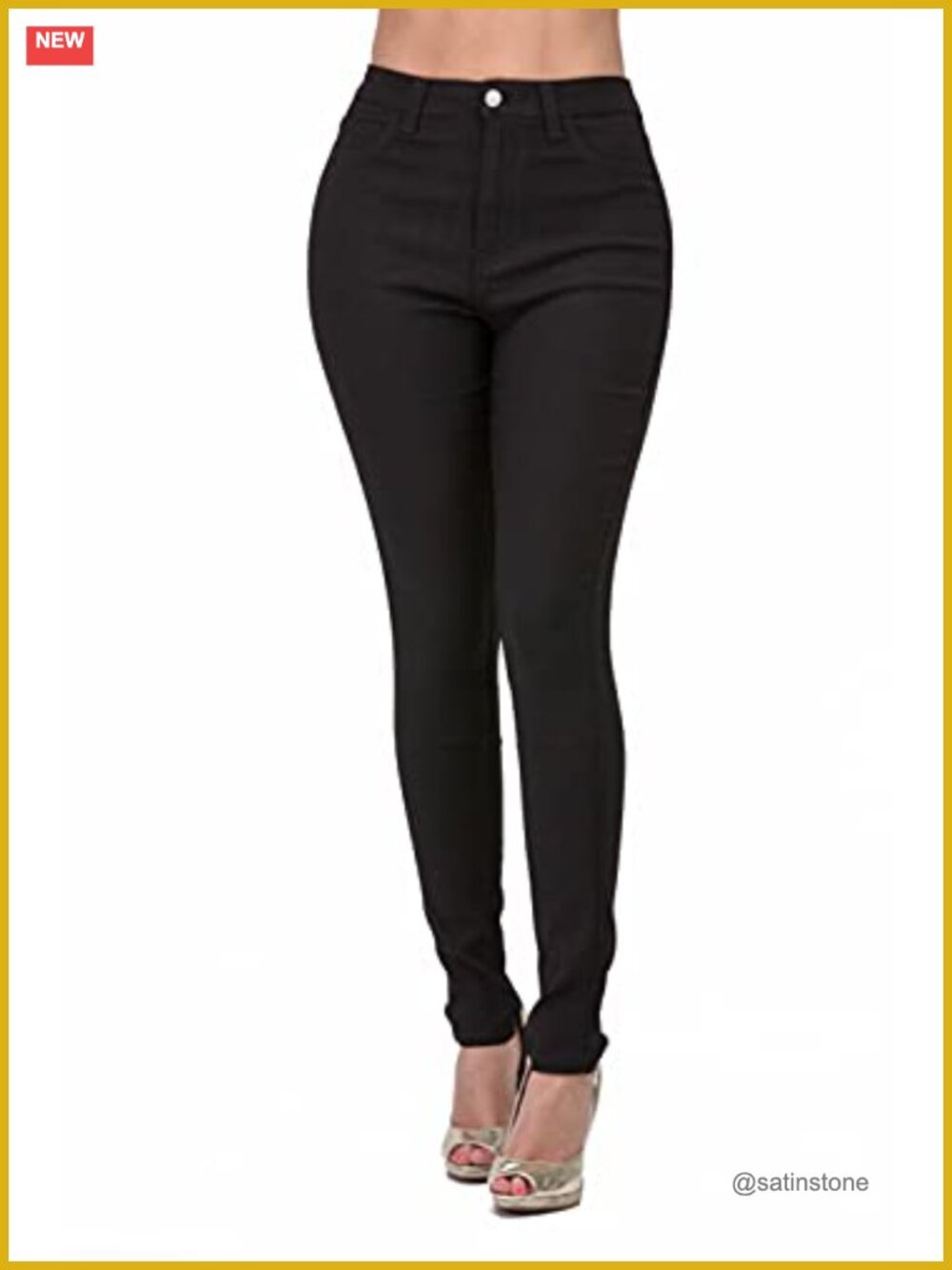 High Waisted Stretchy Skinny Destroyed Ripped Distressed Jeans for Women